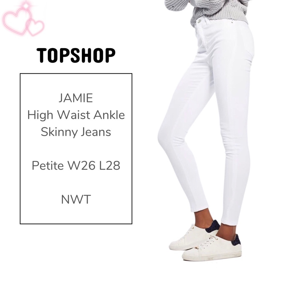 NWT | TOPSHOP Jamie High Waist Ankle Skinny Jeans